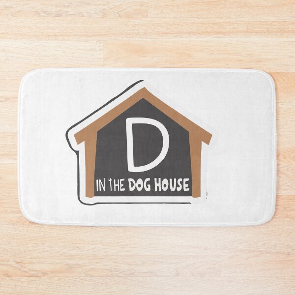 Item preview, Chalkboard Style Dog House with Letter 'D' Design designed and sold by NiftyWrx.