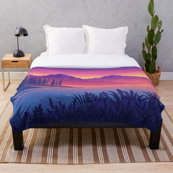 Item preview, Calm Sunset Colorful Lake Side designed and sold by E&M.
