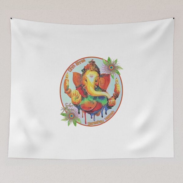 Item preview, Sri Ganesha colourful depiction  designed and sold by luckygirlera-.