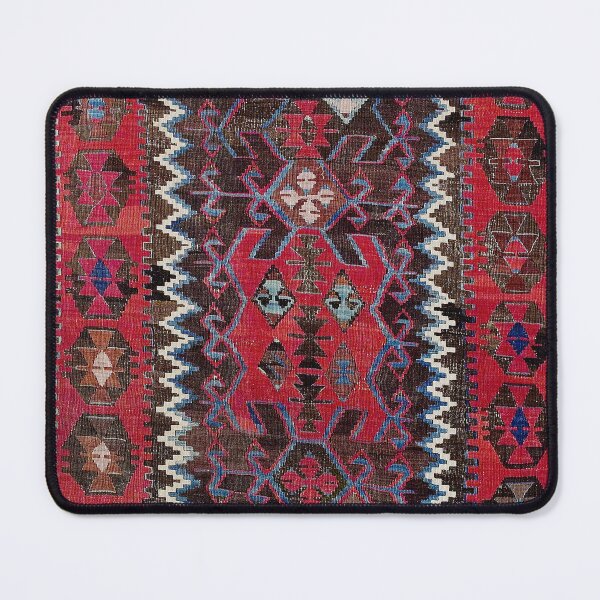 Item preview, Obruk Konya Turkish Antique Kilim Rug Print designed and sold by Vicky Brago-Mitchell®.