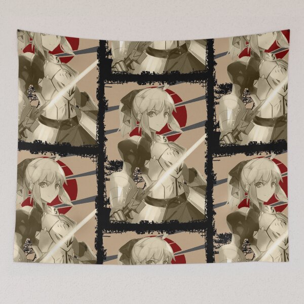 Item preview, Saber Artoria Pendragon Fate Retro Landscape Design designed and sold by Wafusaurus.