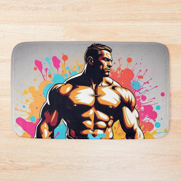 Item preview, Strength Embodied A Vibrant Ode to Athletic Prowess designed and sold by ArtComixHaven.