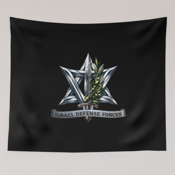 Item preview, IDF Emblem Logo Swords of Iron designed and sold by israelrunway.