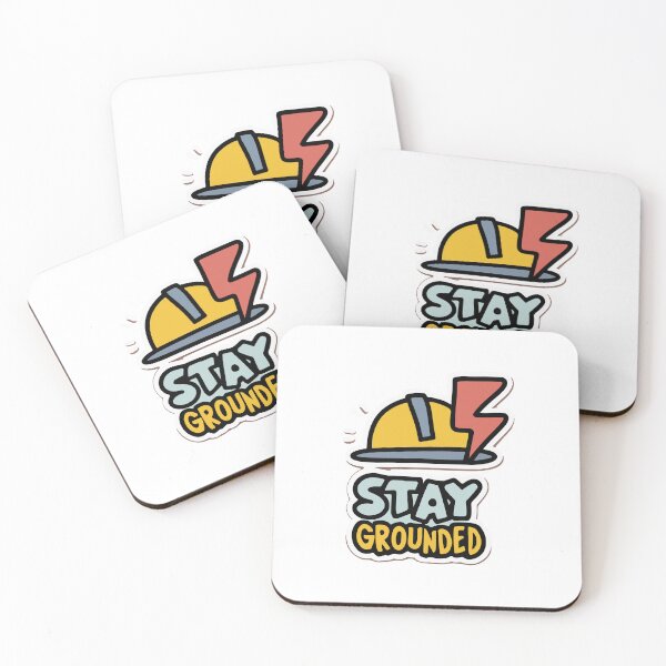 Item preview, Cartoon Lightning Bolt Electrician - 'Stay Grounded' designed and sold by NiftyWrx.