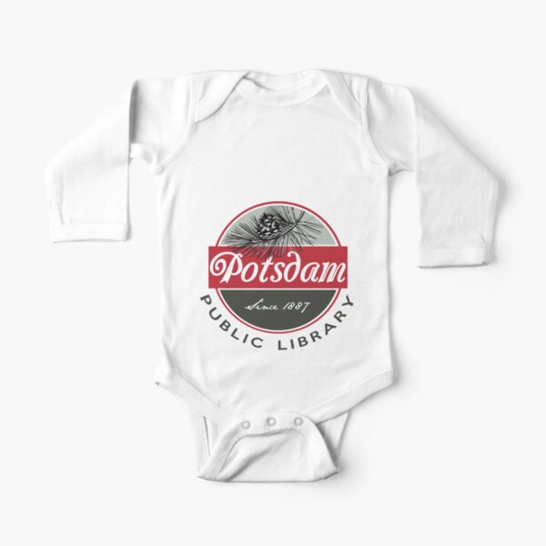 Potsdam Public Library Logo Long Sleeve Baby One-Piece