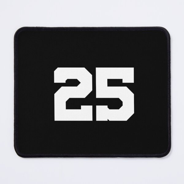 Item preview, 25, twenty-five, white, University designed and sold by Numbers-Art.