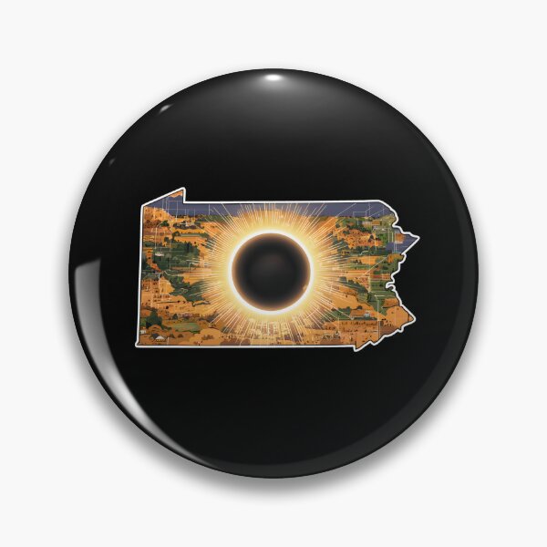 Artikelvorschau, Sonnenfinsternis Pennsylvania 2024 - totale Sonnenfinsternis 2024 entworfen und verkauft von Micjr.