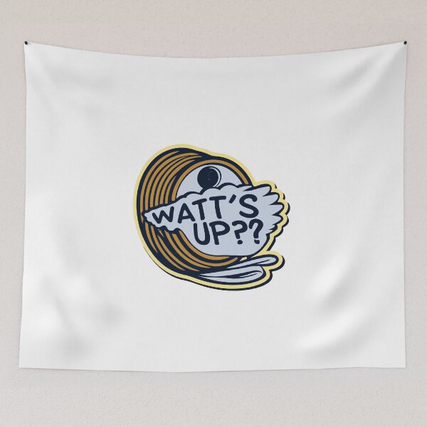 Item preview, Watt's Up? Electrician Pun Graffiti Art designed and sold by NiftyWrx.
