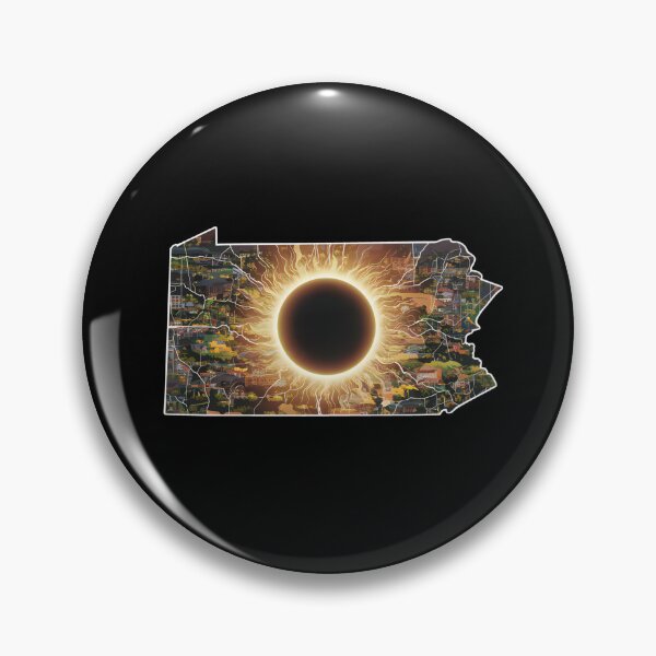 Artikelvorschau, Sonnenfinsternis Pennsylvania 2024 - totale Sonnenfinsternis 2024 entworfen und verkauft von Micjr.