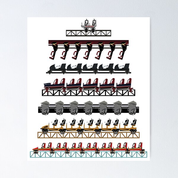 Item preview, Thorpe Park Coaster Trains Design 2024 - Including Hyperia! designed and sold by CoasterMerch.