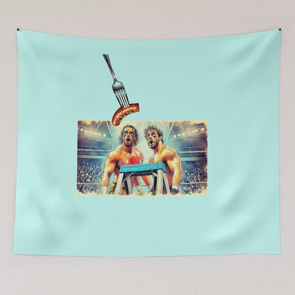 Item preview, The Ladder Match, sausage on a Fork. Get Forked designed and sold by Get-Forked.