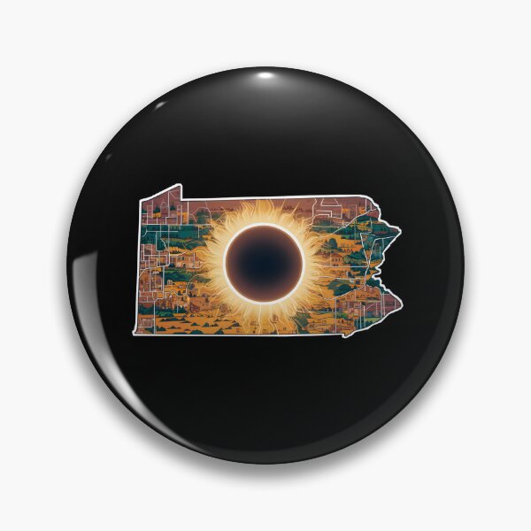 Artikelvorschau, Sonnenfinsternis Pennsylvania 2024 - totale Sonnenfinsternis 2024 entworfen und verkauft von Micjr.