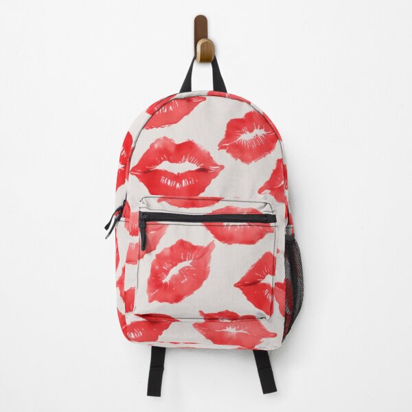 Item preview, Ruby Kiss: Watercolor Red Lip Pattern designed and sold by LyssasMindArt.
