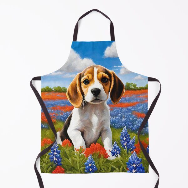 Item preview, Texas Wildflower Field Beagle Puppy designed and sold by Fredster1966.