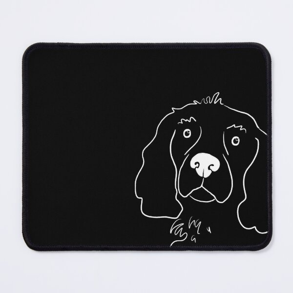 Item preview, Spaniel doodle (white) designed and sold by EmmaChristieArt.