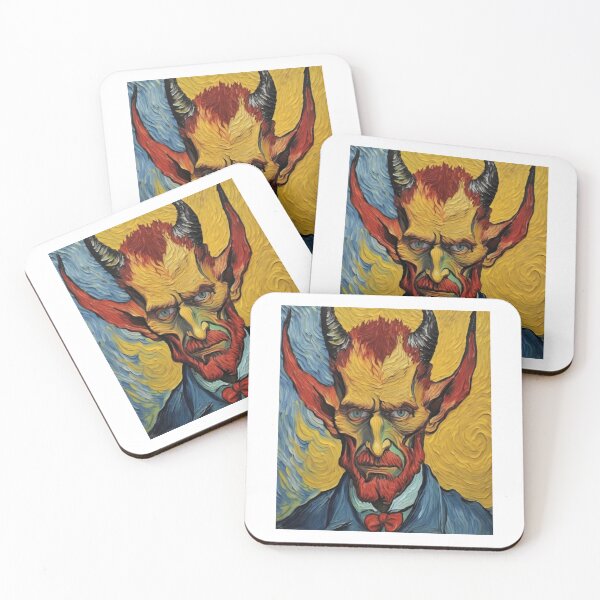 Item preview, "Devil horns-Fiery Embrace" designed and sold by Artisticanvas.