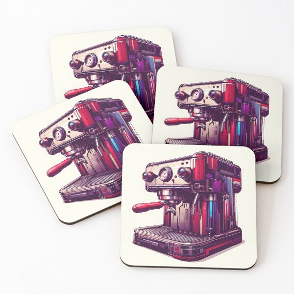 Item preview, Abstract Cyber Espresso Machine Art designed and sold by yaseenart.