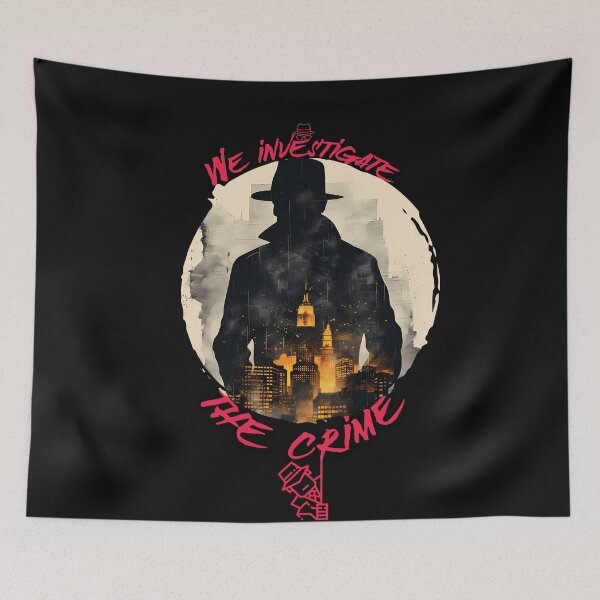 Item preview, Siluetas Susurrantes: Un Detective en la Pared de los Secretos designed and sold by Artedig.