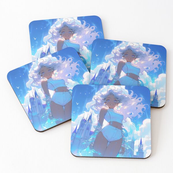 Item preview, Serene Sapphire Skies Anime Girl designed and sold by bubblegoth.