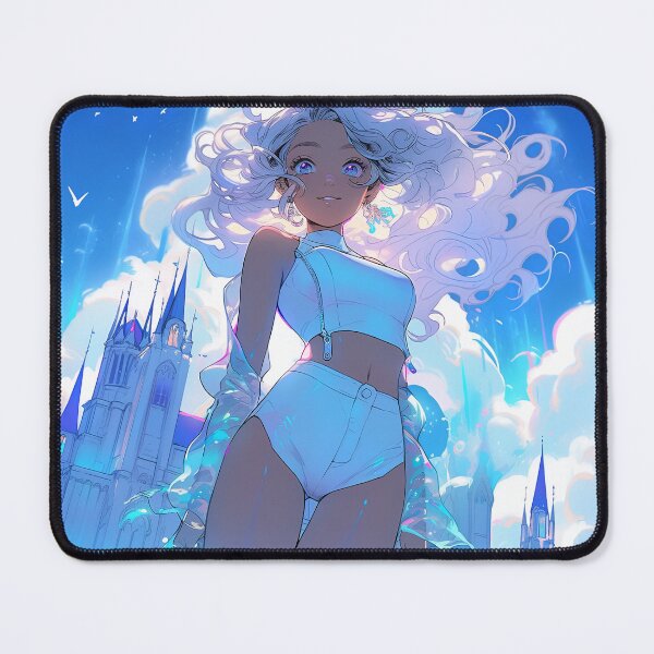 Item preview, Serene Sapphire Skies Anime Girl designed and sold by bubblegoth.