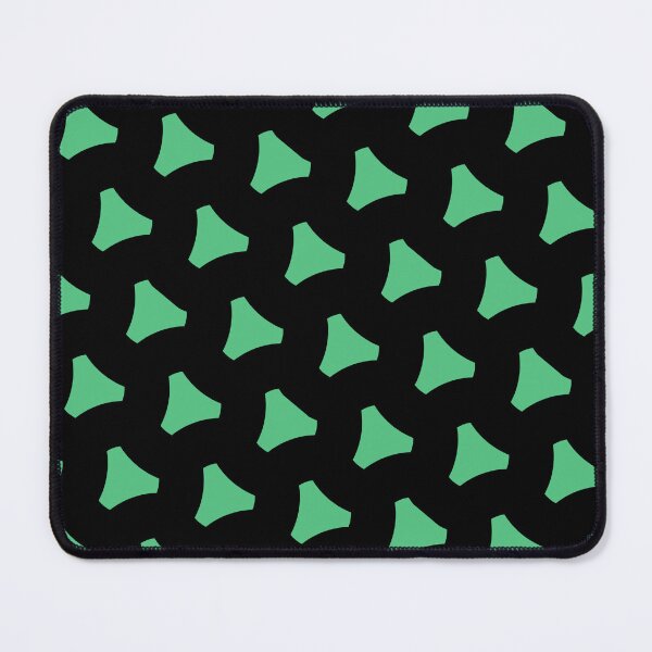 Item preview, Green Triangular Crest Replicating Logo Black BiColor Tiles designed and sold by Alchemy-A-La-G.