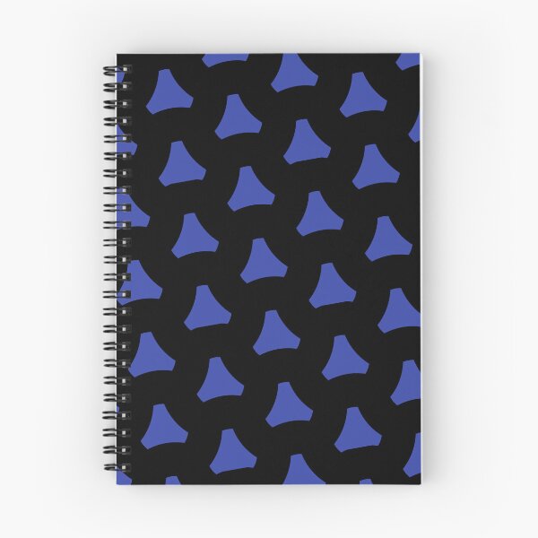Item preview, Blue Triangular Crest Replicating Logo Black BiColor Tiles designed and sold by Alchemy-A-La-G.