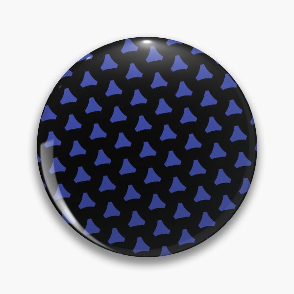 Item preview, Blue Triangular Crest Replicating Logo Black BiColor Tiles designed and sold by Alchemy-A-La-G.