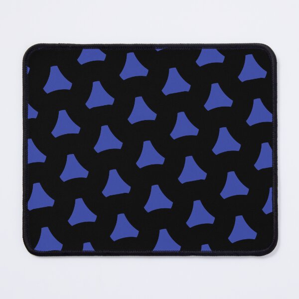 Item preview, Blue Triangular Crest Replicating Logo Black BiColor Tiles designed and sold by Alchemy-A-La-G.