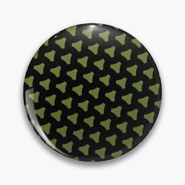 Item preview, Green Triangular Crest Replicating Logo Black BiColor Tiles designed and sold by Alchemy-A-La-G.