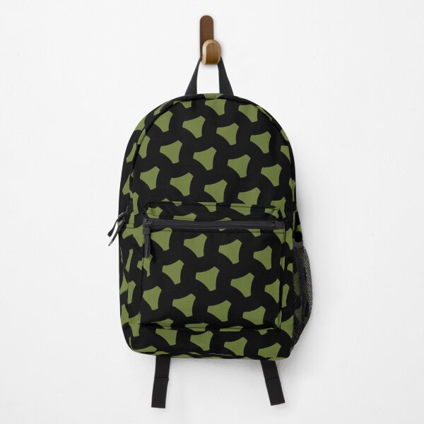 Item preview, Green Triangular Crest Replicating Logo Black BiColor Tiles designed and sold by Alchemy-A-La-G.