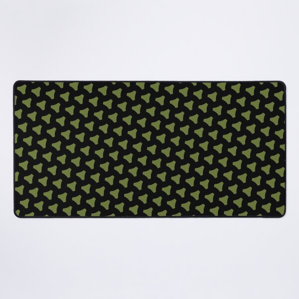 Item preview, Green Triangular Crest Replicating Logo Black BiColor Tiles designed and sold by Alchemy-A-La-G.