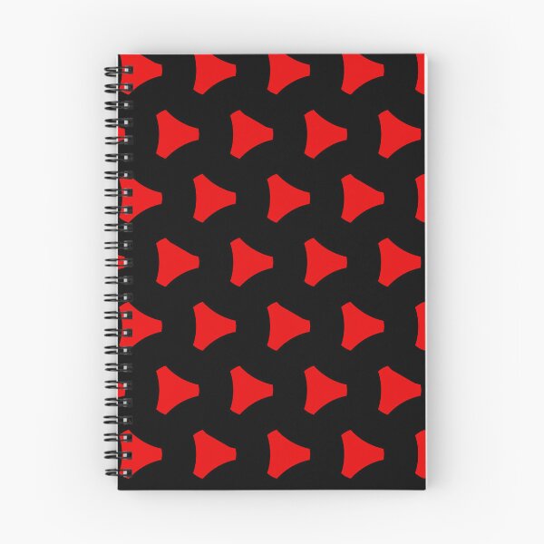 Item preview, Red Triangular Crest Replicating Logo Black BiColor Tiles designed and sold by Alchemy-A-La-G.