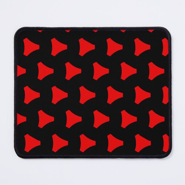 Item preview, Red Triangular Crest Replicating Logo Black BiColor Tiles designed and sold by Alchemy-A-La-G.