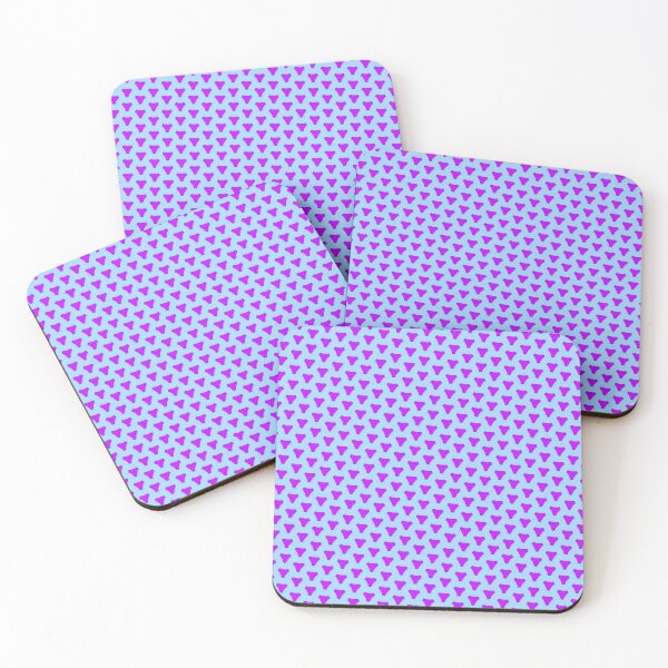 Item preview, Purple Triangular Crest Replicating Logo Blue BiColor Tiles designed and sold by Alchemy-A-La-G.