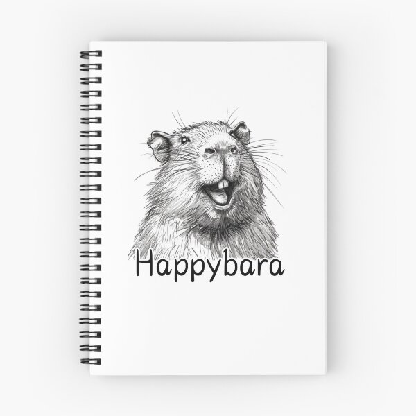 Artikelvorschau, Glücklich lächelndes Capybara-Design entworfen und verkauft von Cindy Howe.