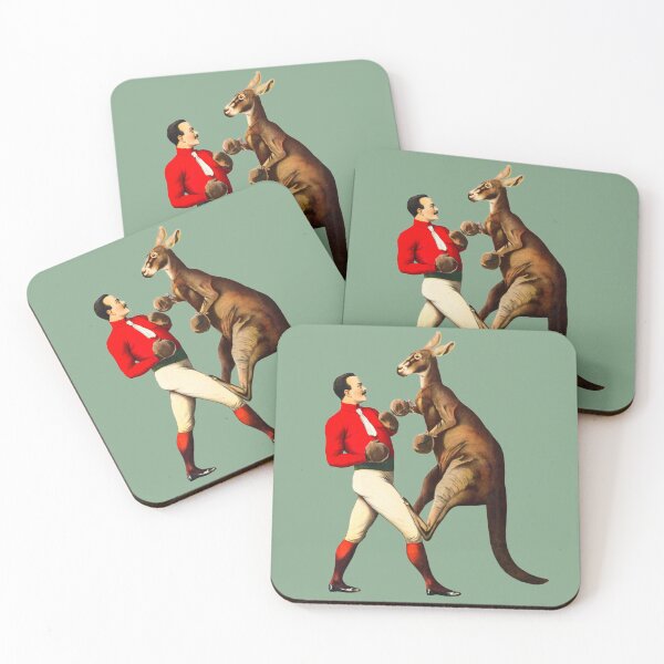 Item preview, Kangaroo Boxing Extravaganza - A Vintage Spectacle - Fun Historic Advertising Image  designed and sold by HeavyHits.