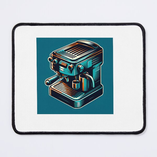 Item preview, Retro-Futurism: Vector Rustic Espresso Machine Art designed and sold by yaseenart.