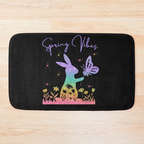 Item preview, Colorful Rabbit and Flowers Spring Vibesly designed and sold by AlienOccupation.