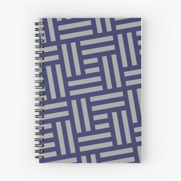 Item preview, Grey Blue Rectangles & Squares Striped Line BiColor Tiles designed and sold by Alchemy-A-La-G.