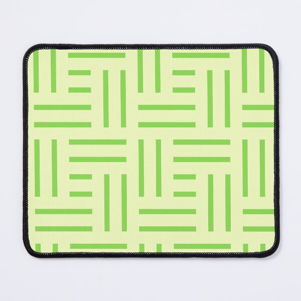 Item preview, Green Yellow Rectangles & Squares Striped Line BiColor Tiles designed and sold by Alchemy-A-La-G.