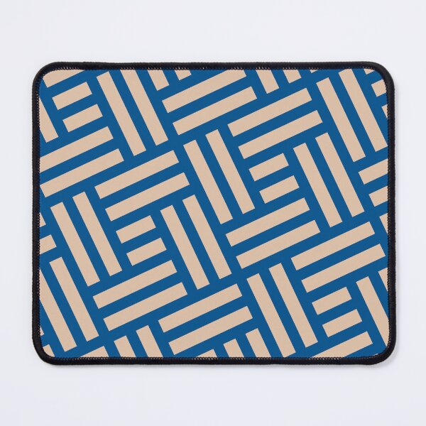 Item preview, Pink Blue Rectangles & Squares Striped Line BiColor Tiles designed and sold by Alchemy-A-La-G.