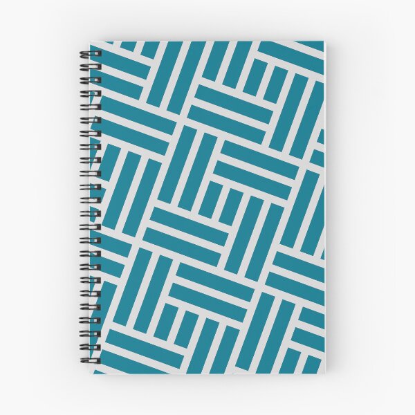 Item preview, Grey Teal Rectangles & Squares Striped Line BiColor Tiles designed and sold by Alchemy-A-La-G.