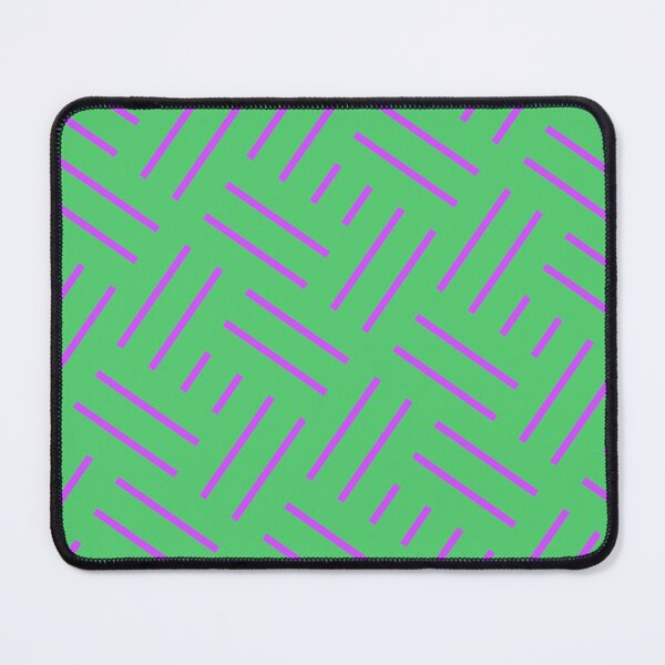 Item preview, Purple Green Rectangles & Squares Striped Line BiColor Tiles designed and sold by Alchemy-A-La-G.
