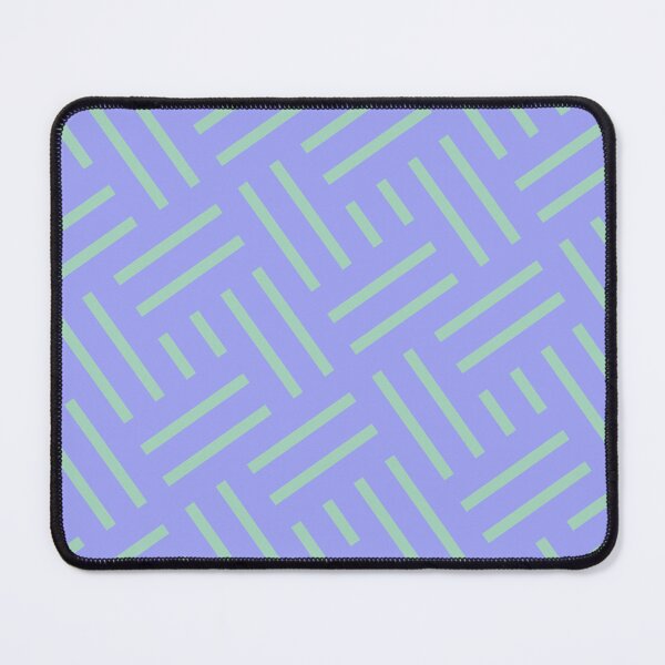 Item preview, Green Blue Rectangles & Squares Striped Line BiColor Tiles designed and sold by Alchemy-A-La-G.