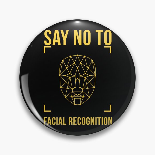 Item preview, no to facial recognition designed and sold by Doooriginals.