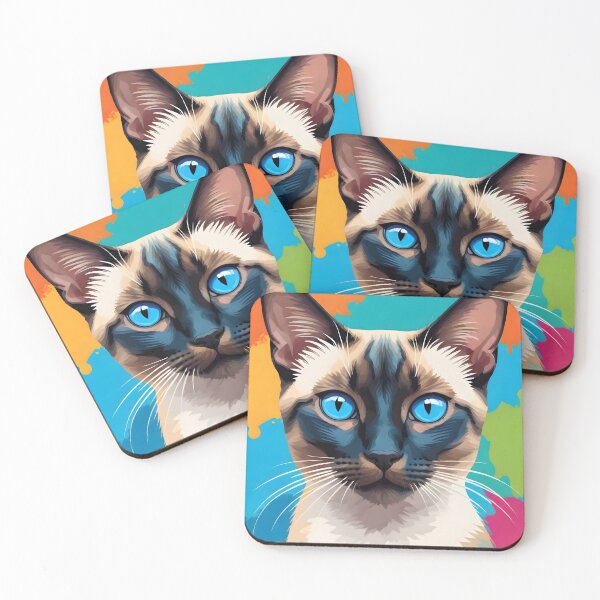 Item preview, Siamese Cat Art designed and sold by WildlifeInc.