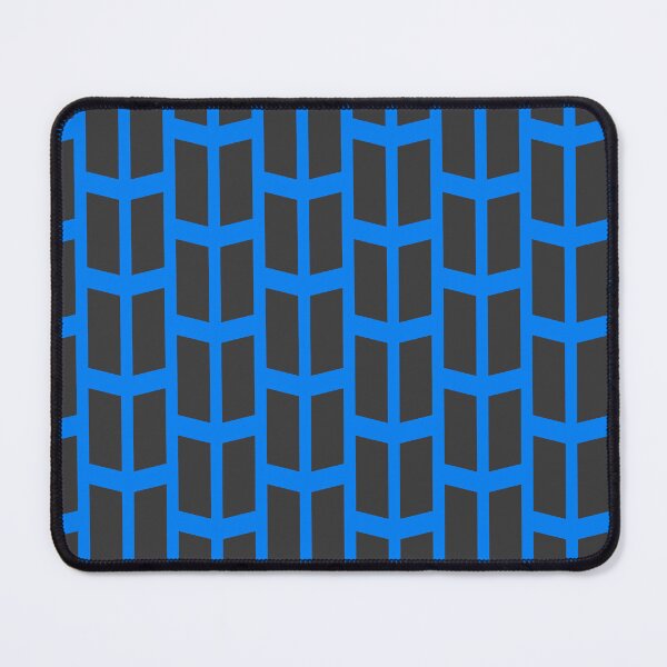 Item preview, Blue & Black Dual Parallel Line Stripes BiColor Tiles designed and sold by Alchemy-A-La-G.