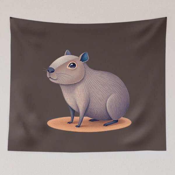 Item preview, Capybara Smiling designed and sold by CookieKyu.