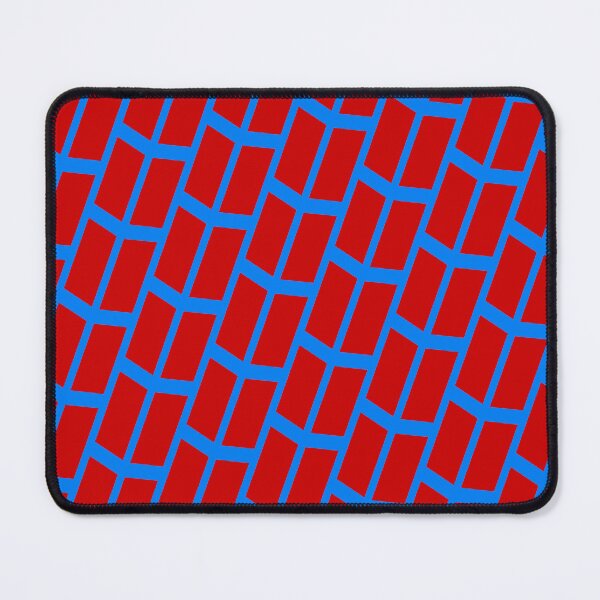 Item preview, Blue & Red Dual Parallel Line Stripes BiColor Tiles designed and sold by Alchemy-A-La-G.