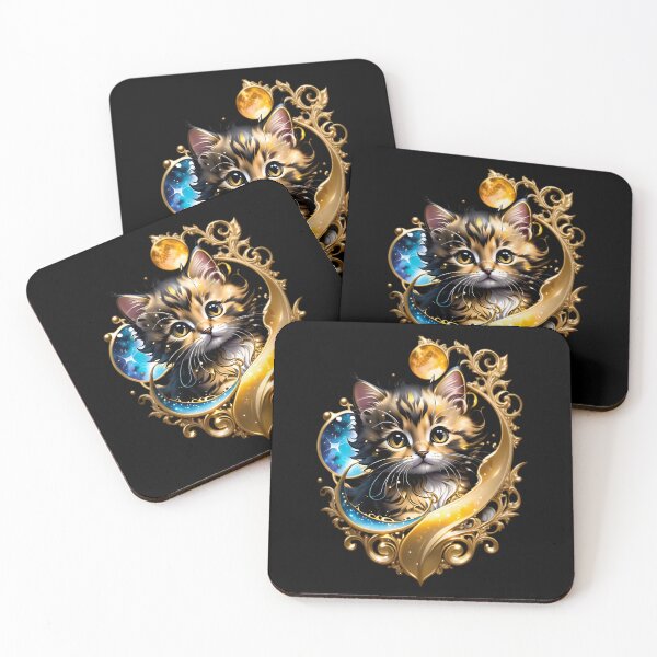 Artikelvorschau, Cute Celestial Kitty Cat entworfen und verkauft von TheArtOfPat.